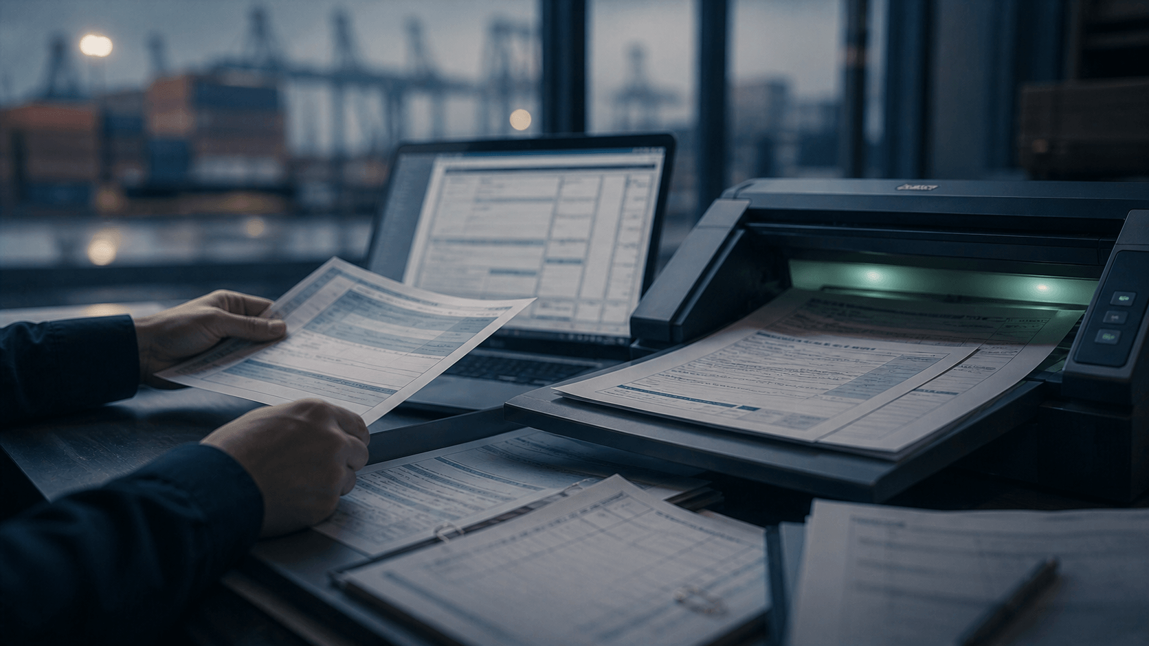 Nora shipping document entry operations